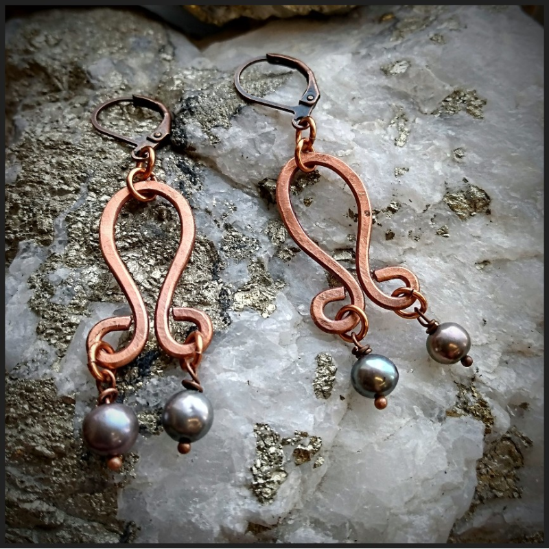 Boucles d'oreilles style égyptien