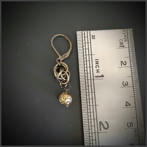 Brass heart pendant No 3