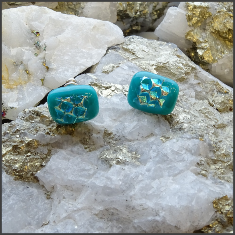 Boucles d'oreilles verre No 44